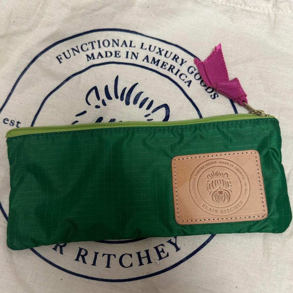 Blair Ritchey Kelly Green Travel Pouch